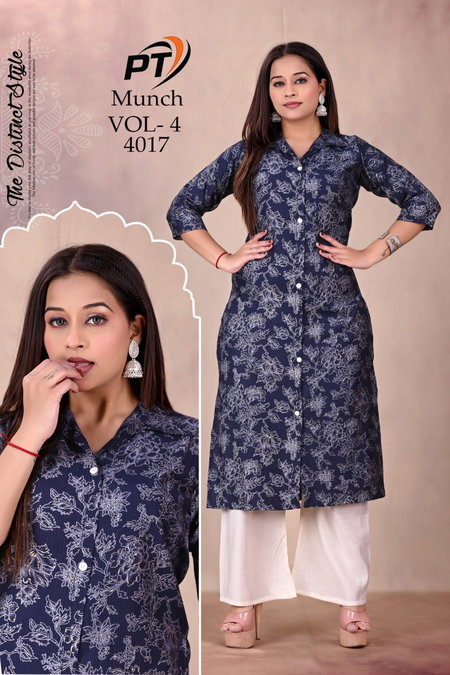 Munch Vol 4 By Pt Dicharg Barlin Bulk Kurti Wth Bottom Orders In India